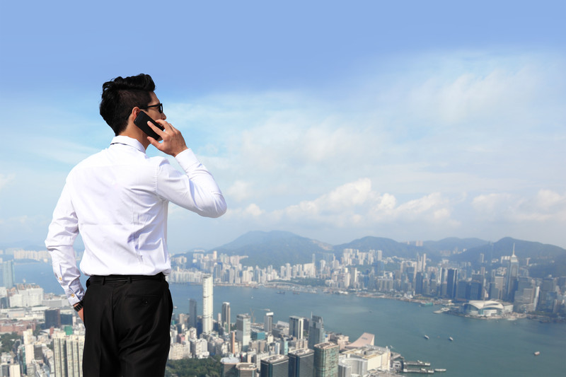 man on phone
